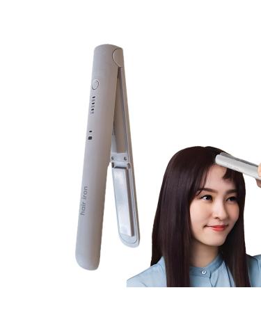 Hair Tool Small Straightener Iron Hair Straighteners USB Reachargeable and Temperature Adjustable Straighteners Perfect and Ideal Handy Tool for Travels Lavender