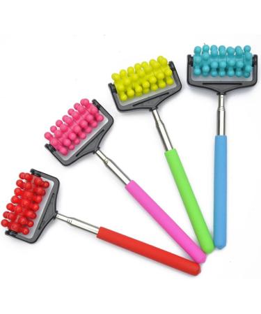 Retractable Massage Roller for Arms Legs & Back - Pain Relief Tool in Random Colors | Shop Now! - Buy Online on GoSupps.com