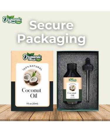 Pure Coconut Oil (Cocos Nucifera) - Natural Carrier Oil for Skincare Hair Care & Massage | 30ml/1.01fl oz - Shop Internationally - Buy Online on GoSupps.com