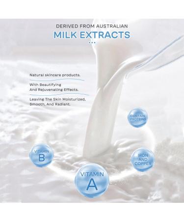 Milk Skin Care Gift Set for Teen Girls 5Pcs Deep Moisturizing Daily Facial Treatment with Cleanser Cream Sunscreen Eye Cream Face Cream - Buy Online on GoSupps.com