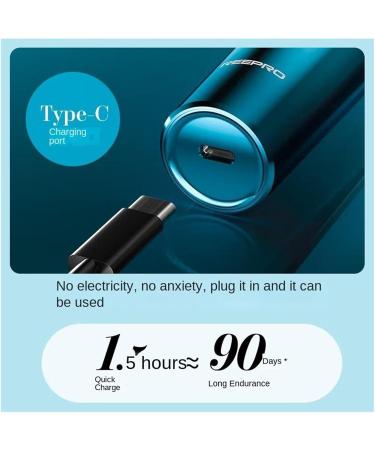 Buy RS901 Sky Blue Electric Shaver - Portable Rechargeable & Washable | Men's Beard Shaver with Leather Bag - International Shipping Available - Buy Online on GoSupps.com