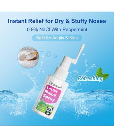 Children s Cleanote Moisturizing Saline Nasal Spray for Dry Nose & Congestion Relief Gentle Drug-Free Nose Spray for Babies Toddlers & Kids 60 mL - Buy Online on GoSupps.com