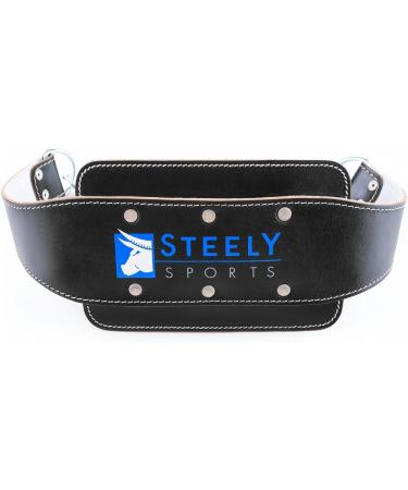 Steely Sports Leather Dip Belt - Adjustable Training Belt with Chain for Pull-Ups & Dips - Ideal for Strength Training & Gym Use - Buy Online on GoSupps.com