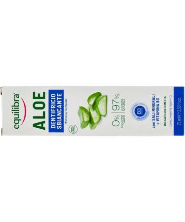 EQUILIBRA Aloe Vera Tooth Whitening Gel 75ml | Shop Internationally for Bright Smiles - Buy Online on GoSupps.com