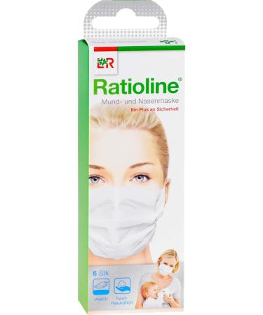 RATIOLINE bambino Mouth & Nose Mask - 6 Pieces | Lohmann & Rauscher - International Shipping - Buy Online on GoSupps.com