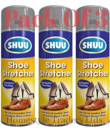 3 x 300ml Shoe Stretcher Spray Relieves Tight Fitting Suede Canvas Shoes & Boots - Buy Online on GoSupps.com