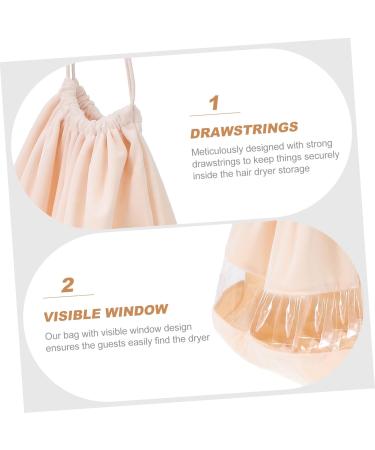 BIUDECO 1pc Hair Dryer Storage Bag Shoe Travel Bag Drawstring Storage Bags with Window Hair Dryer Bag Pvc - Buy Online on GoSupps.com