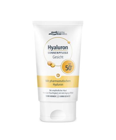 Hyaluron sun care face LSF 50+ intensive moisture with anti-aging effect from the medipharma cosmetics 50 ml (1 Pack) SPF 50+
