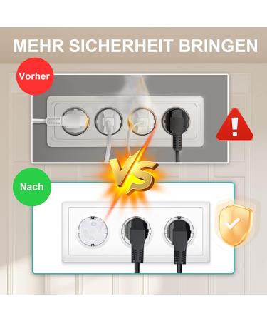 Shop PHAVESAS Child Locking Sockets - 12 Pack Safe Socket Fuses for Babies & Kids - Buy Online on GoSupps.com
