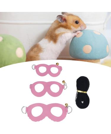 Shop Tocked Vest & Leash Set - Premium Artificial Leather for Guinea Pigs Hamsters Ferrets & Chinchillas - 3 Sizes Nylon Line & Bell - Pink | International Shipping Available - Buy Online on GoSupps.com