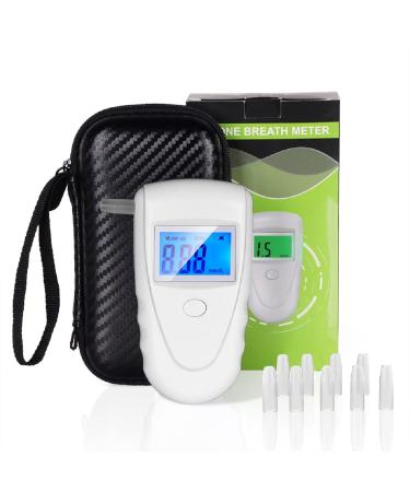 Ketone Breath Meter Portable Ketosis Tester Measure Your Ketone Levels and Take Control of Your Health(mmol/L) (White) Whter