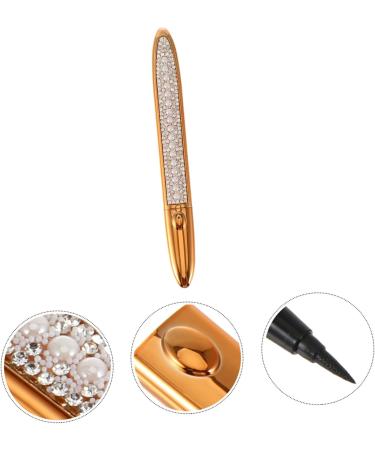 HAPINARY 3pcs Self Adhesive Mascara Liquid Eyeliner Eyeshadow Pencil Liquid Makeup Eyeliners Plastic Golden - Buy Online on GoSupps.com