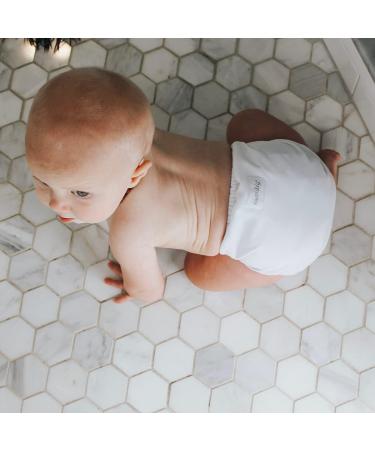 Esembly Cloth Nappy Cover Size 2 Sea Salt - Waterproof & Breathable Swim Nappy - Reusable Leak-Proof Layer - Fits 18-35lbs - Popper Closure - Buy Online on GoSupps.com