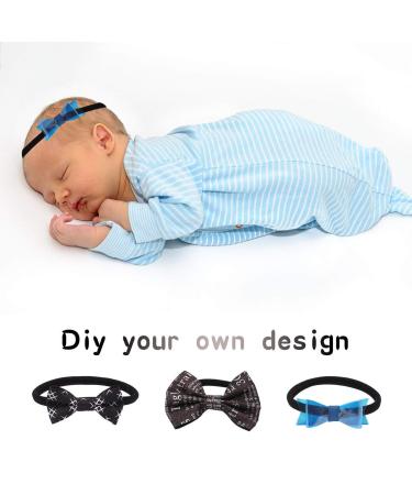 Buy Xima 40-Piece Black DIY Nylon Frontal Ligaments Hair Bands for Baby Girls - Soft Elastic Hair Accessories - Buy Online on GoSupps.com