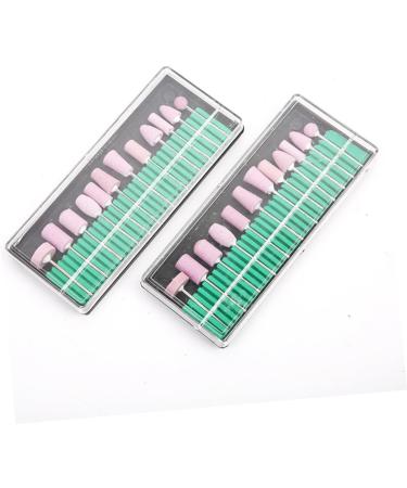 FOMIYES 2 Nails Drill Bits Kit De Manicura Manicure Drill Bits Nail Drill Tool Nail Drill Bits Nail Grinding Head Nail Tool Clean - Buy Online on GoSupps.com