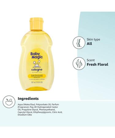 Baby Magic Alcohol-Free Cologne with Fresh Floral Scent - 7 Fl Oz (Pack of 1) - Buy Online on GoSupps.com