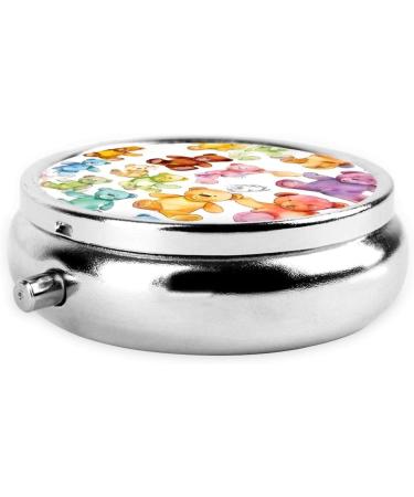 Colorful Elephant Mini Pill Box - 3 Compartment Travel Organizer | Portable Medicine Case for Home & Office - Buy Online on GoSupps.com