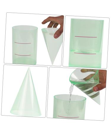 Lurrose 2 STK Cylinder Cone - Transparent Geometric Model for Math Teaching | Foldable Mathematical Demonstrator - Buy Online on GoSupps.com