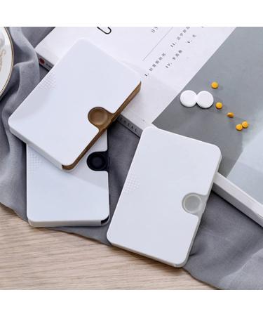 Portable Pill Organizer 6 Compartments - Travel Pill Case for Purse/Pocket - Small Pillbox Dispenser for Medicines & Supplements - 3 Count Pack - Buy Online on GoSupps.com