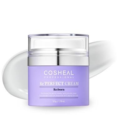 COSHEAL Re Perfect Cream 1.76 oz Anti-Aging Moisturizer with Peptides Collagen & Elastin for Wrinkle Reduction Firming & Skin Barrier Care Hypoallergenic Korean Skin care