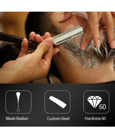 Gold Dollar Straight Razor Shaving Kit - Retro Acrylic Handle for Men & Barbers - Ready to Use No Stabilizer Required - Buy Online on GoSupps.com