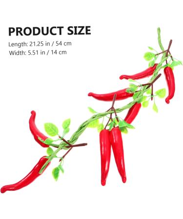 Cabilock 1 Bunch Wall Decoration Pendant Plant Decor Red Decorations Mini Toy Pepper Pendant Sling Artificial - Buy Online on GoSupps.com