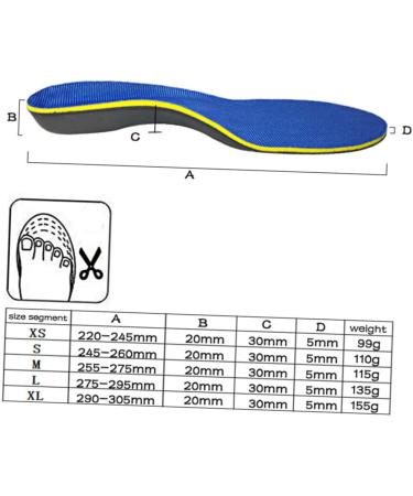 Arch Support Insoles for Flatfoot & Plantar | Shockproof High Arch Inserts | Comfort Insoles for Men - 1 Pair - Buy Online on GoSupps.com