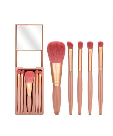 8 Sets Travel Makeup Brush - Mini Bridesmaid Gift & Portable Brush Set for Weddings & Bachelorette Parties (Pink - Buy Online on GoSupps.com