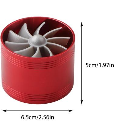 JPSDOW Auto-Turbonator - One-Sided Turbo Charger for Cars Campers RVs & SUVs | Red Turbine Supercharger Substitute - Buy Online on GoSupps.com
