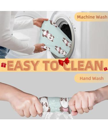 Panda Polka Dots Beard Bib - Non-Stick Waterproof Grooming Cape for Men | Hair Catcher Apron & Gift Idea - Buy Online on GoSupps.com