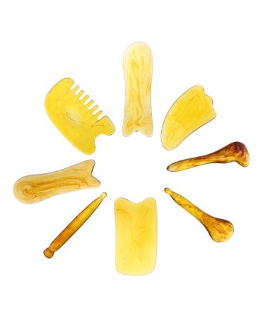 Annemone 8st acupuncture tools massage slabs facial scraping up wax massager regrow regeneration skin cleaning scratch massage the face scratching board tablets scratch tablets