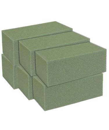 Premium Dry Floral Foam Blocks for Flower Arrangements 6pk Styrofoam Block for Artificial Flowers & Plant Decoration Great for Crafts Green Foam Bricks Florist Foam Brick Flower Foam Block In Bulk 6 Pack - Buy Online on GoSupps.com