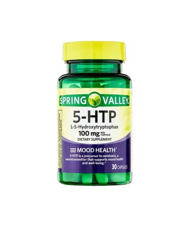 Unique Bundle Store 5-HTP 100 mg 30 Capsules L-5-Hydroxytryptophan Supplement 5 HTP Tryptophan Support HTP-5 Supplement Gluten-Free and Dairy-Free Mood Wellness (Pack of 1)