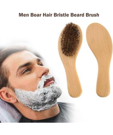 Premium Dusarls Boar Bristle Shaving Brush - Wood Handle Portable Barber Tool for Natural Beard Care - Buy Online on GoSupps.com