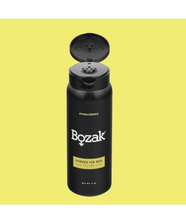 Buy Bozak Hypoallergenic Body Powder for Men - Talc-Free 4 oz | Sweat Absorbing Chafing Relief & Jock Itch Defense - Double Pack - Buy Online on GoSupps.com