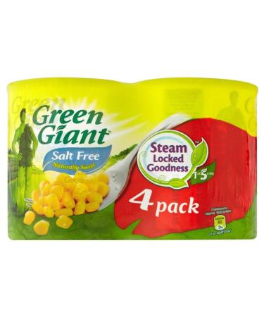 Green Giant Green Giant Naturally Sweet Corn No Added Salt (4x198g) - Pack of 2