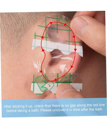 Calntshui Baby Waterproof Ear Stickers - 30 Pack Newborn Ear Protection for Swimming, Showering, Surfing - Buy Online on GoSupps.com