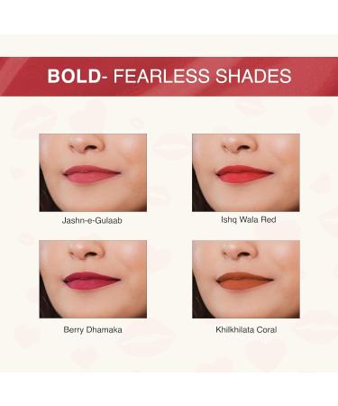 Buy Nourish Mantra Matte Liquid Lipstick Set - SPF Waterproof Smudge Proof Long Lasting For All Skin Tones - Mini 4 Pack (1.2ml Each - Buy Online on GoSupps.com