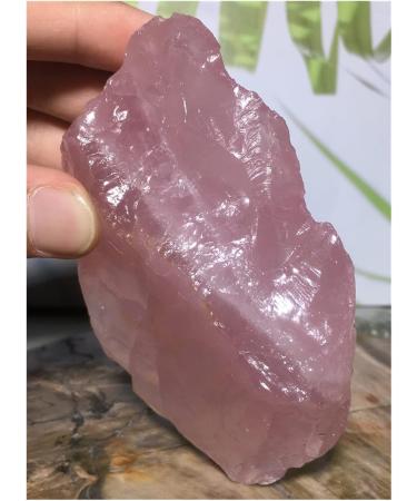 Natural Crystal Rough Natural Raw Rose Quartz Crystal Mineral Freeform Specimen Pink Gemstone Rough Sample Chakra Energy Ornament for Home Decoration - Buy Online on GoSupps.com