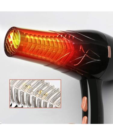 1800W Salon Hairdryer Professional Hair Dryer Ionic Hair Dryers with Diffuser Nozzles Set Fast Blow Dryer with 2 Speed 3 Heat Settings Constant Temperature Lightweight Suitable for Family Travel small - Buy Online on GoSupps.com