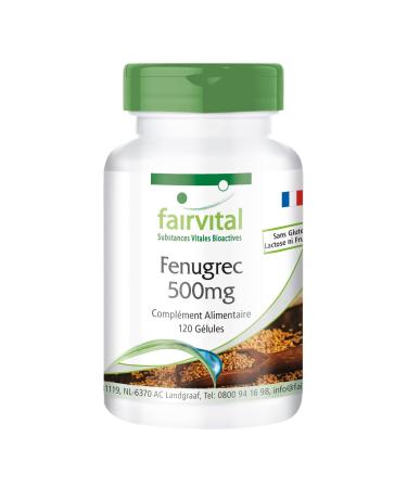 Fairvital | Fenugreek extract 500 mg - 120 capsules - 50% saponins - quality controlled