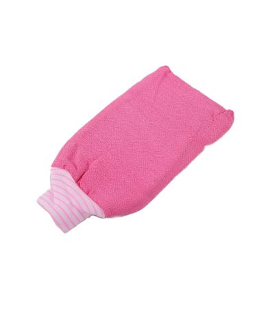 Exfoliating Bath Mitt Unisex Body Rubbing Gloves Scrub Shower Towel Rose Red 24cm*13cm Rose Red