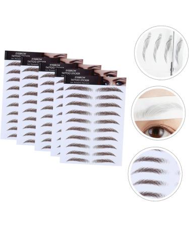 NOLITOY 15 Pcs Eyebrow Stickers Eyebrow Transfer Tattoos False Eyebrows Cosmetics Water Proof Post Paper 3d - Buy Online on GoSupps.com