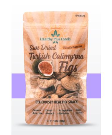 Healthy Plus Foods, Dried Figs, 10oz Resealable Single Bag, Sun Dried, No Sugar Added