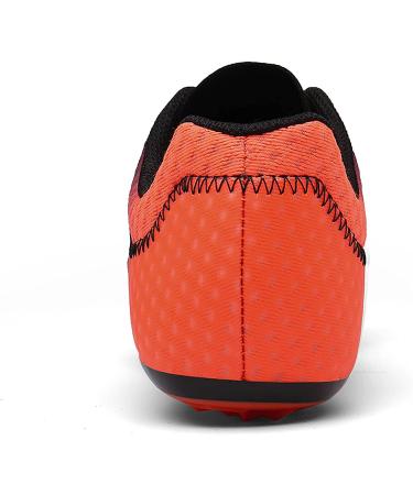 Professional Track and Field Spikes Shoes - Lightweight Racing Sneakers for Men, Women, and Kids in Black Orange - Perfect for Sprinting, Running, High Jump - Size 8.5 Women/7 Men - Buy Online on GoSupps.com