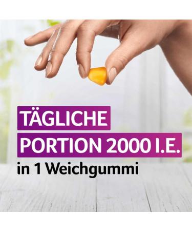 Buy Vigantolvit 2000 IU Vitamin D3 Soft Gummies - 60 Pcs | Boost Immunity & Bone Health | International Shipping Available - Buy Online on GoSupps.com