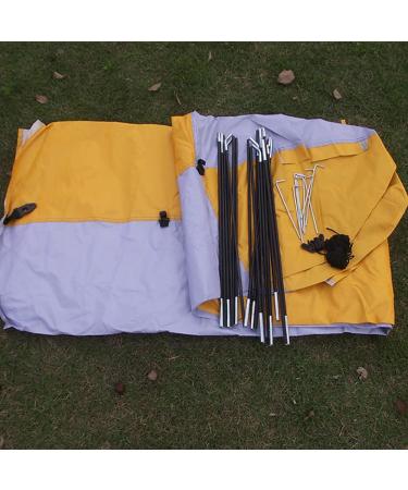 Portable Pop Up Privacy Tent | Outdoor Shower Changing Tent | Lightweight & Foldable | Camping Beach Rain Shelter | Carry Bag Included - Green Yellow - Buy Online on GoSupps.com