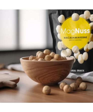 MagNuss Macadamias - Roasted & Salted Macadamia Nuts | Vegan Gluten-Free | 6x 125g Bulk Pack | International Shipping Available - Buy Online on GoSupps.com