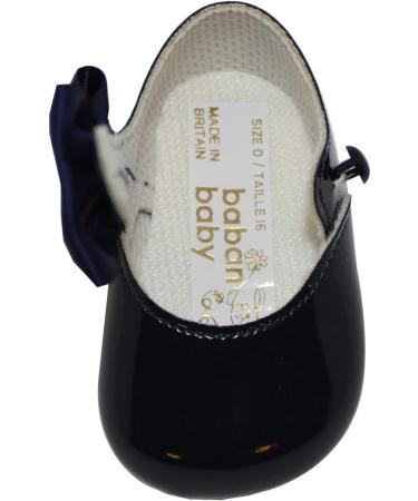 Baby Girls Navy Pram Shoes | Soft Sole | Made in Britain | Size 1 UK Child - Buy Online on GoSupps.com